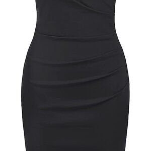 Women's Viscose Blend Short Sleeve Wrap Midi Bodycon Dress for Work & Events